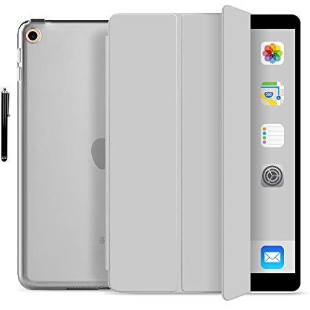 Proelite Smart Flip Case Cover For Apple Ipad 10.2" 9Th Gen (2021) / 8Th Gen / 7Th Gen With Stylus Pen, Grey