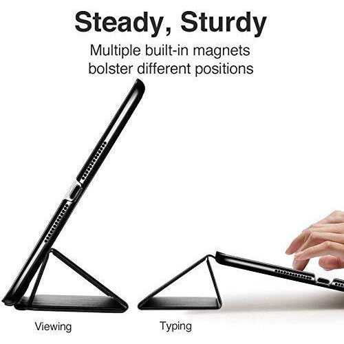 Proelite Smart Flip Case Cover For Apple Ipad 10.2" 9Th Gen (2021) / 8Th Gen / 7Th Gen With Stylus Pen, Grey
