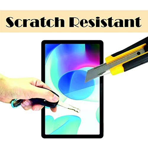 Youth Mobi Tempered Glass Screen Protector For Realme Pad (10.4) Inch Tablet (Transparent) Pack Of 1