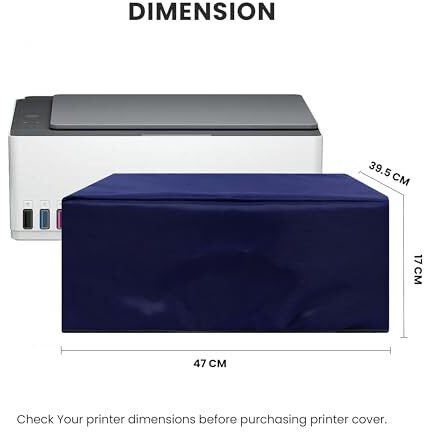 Alifiya Dust Proof Washable Printer Cover For Hp Smart Tank 580 / 581 / 583 All-In-One Color - Blue