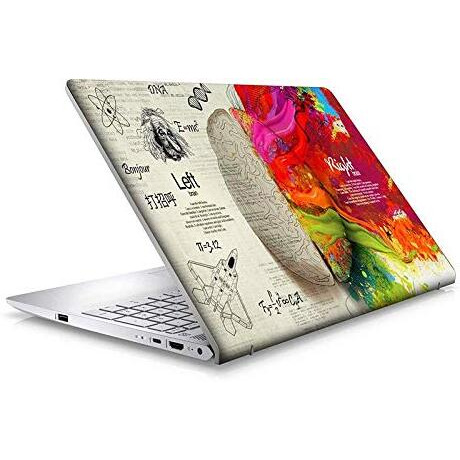 Pixelartz Laptop Skin Left & Right Brain Anatomy Hd Quality 15.6 Inches Multicolor