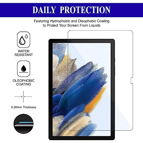 Spcore [Anti-Scratch & [Smudge Proof] [Bubble Free] Premium Tempered Glass Screen Protector Guard For Samsung Galaxy Tab A8 10.5 Inch [Sm-X200/X205/X207] 2022 Smartphone