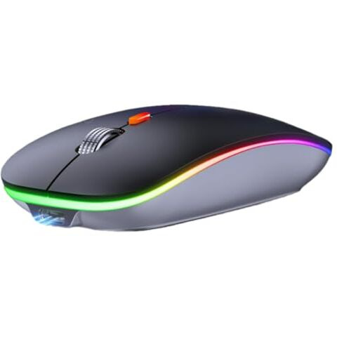 Offbeat Dash Dual Bluetooth 5.1+5.0 & 2.4Ghz Wireless, Type-C Rechargeable Silent Click Mouse, Triple Device Connectivity Windows, Mac, Ios, Android