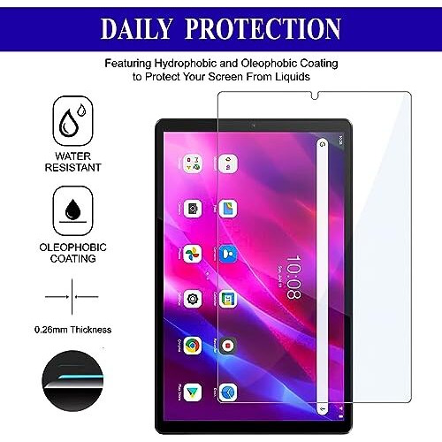Spcore Premium Tempered Glass Screen Protector For Lenovo Tab M10 Plus / M10 Fhd Plus (Tb-X606X / Tb-X606V / Tb-X606F) (10.3" Inch) Pack Of 1