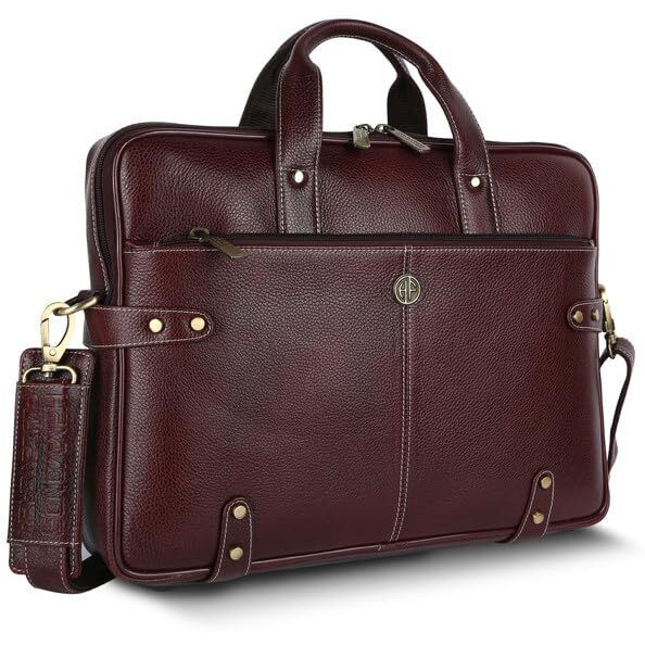 Hammonds Flycatcher Unisex Leather 15L Laptop Briefcase(Brown)