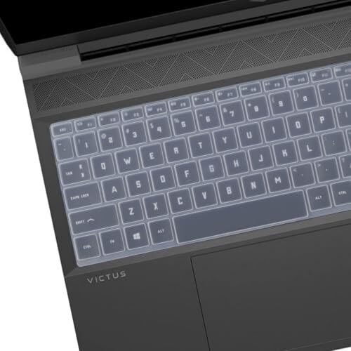 Saco Laptop Keyboard Protector Cover Compatible For 2025-2022 Hp Victus 15-Fa And 15-Fb Series [15.6 Inch] | Hp Victus 16-D, 16-E, 16-S [16.1 Inch] Gaming Laptop - Clear, Silicone