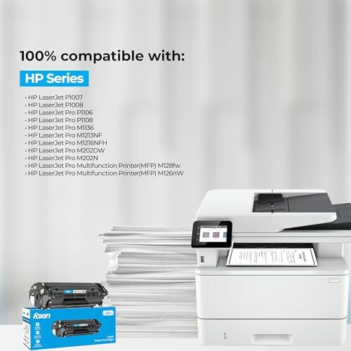 Foxin Ftc 88A Laser Toner Printer Cartridge Compatible For Hp Laserjet Printer P1007, P1106, P1108, P1008, M1213Nf, M1136Mfp, M1216, Mfp M1218Nfs, M128Fw Mfp M128Fn, Mfp M226Dw, M226Dn, Black-Set Of 4