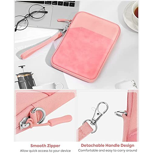Proelite Tablet Sleeve Case Cover For Upto 11.5 Inch For Ipad 10.2/Air 10.9/Pro 11/ Samsung/Lenovo/Galaxy Tab A9 Plus/S8/S9/Realme Pad/Honor Pad X9/Xiaomi Mi Pad 7/Redmi Pad/Oneplus Pad, Pink