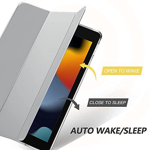 Proelite Smart Trifold Hard Back Flip Stand Case Cover For Apple Ipad 9.7 Inch 2018/2017 5Th 6Th Generation With Stylus Pen- Grey