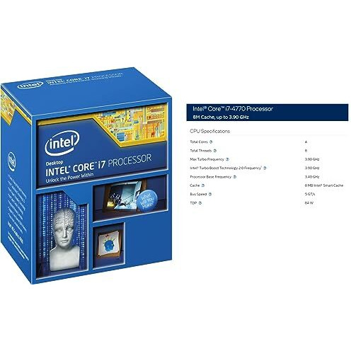 Cyntexia Computer Desktop Pc (Core I7-4770 || 16Gb Ram || 1Tb Ssd || Hdmi || Vga || Ethernet || Hd Graphics 4600 || Usb 3.0 || Win 11) Basic Software Installed