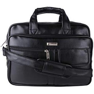 Zipline Office Laptop Executive Formal 14 Inch Laptop Compatible Messenger Bag For Men & Women (Black),(1-Bag)