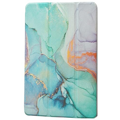Proelite Cover For Oneplus Pad Go 11.35 Inch Case Cover, Transparent Flip Case Cover For Oneplus Pad Go 11.35 Inch 2023 With Stylus, Support Auto Sleep Wake, Marble Green