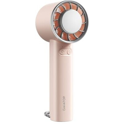 Gaiatop Mini Portable Fan, Powerful Handheld Fan, 3 Speed Strong Wind Personal Small Desk Fan With Ice Cooling Refrigerating Pad For Quick Cooling, Rechargeable Usb Fan For Indoor Outdoor Use (Pink)