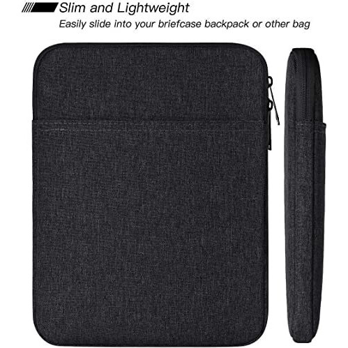 Proelite Tablet Sleeve Case Upto 11.5 Inch For Ipad 10.2/9.7/10.9/Pro 11/Samsung/Lenovo/Galaxy Tab A9 Plus/S7/S8/S9/Realme Pad/Oppo Pad/Xiaomi Mi Pad 7/Redmi Pad, Oneplus Pad (With Pocket), Black