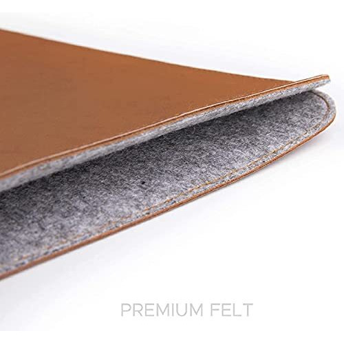 Contacts 13-13.3 Inches Laptop Sleeve Compatible For Macbook Pro/Macbook Air And All Other Laptops Under 13.3" Pu Leather - Tan