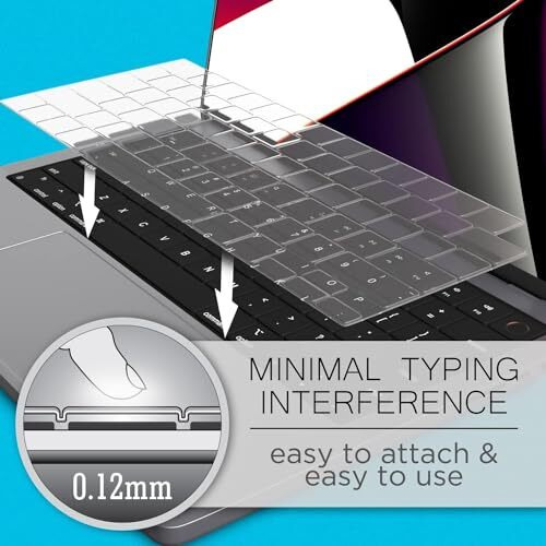 Oaky Keyboard Protector For 2025-2021 M4/M3/M2 Chip Macbook Air 13 Inch/Macbook Air 15 Inch [Model A3240 A3113 A2681 A3113 A2681 A3114 A2941] Dust-Proof Keyboard Skin Protector - Tpu Clear