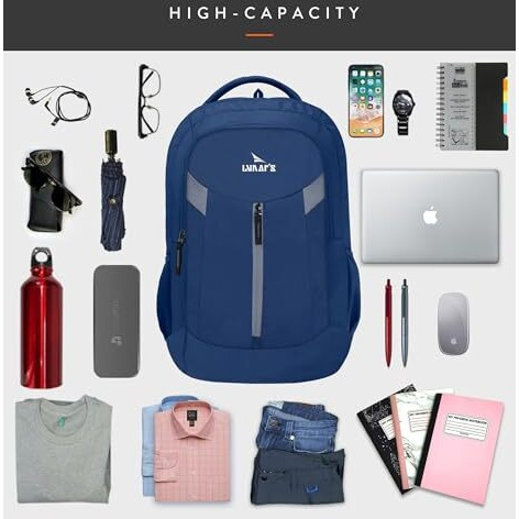 Lunar's Bingo - 48 L Laptop Bag | School Bag For Boys | Laptop Bag 15.6 Inch | Water Resistant Laptop Backpack | College Bag | Office Backpack For Men | Travel Backpack With 1 Year Warranty