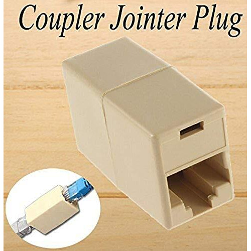 Fedus 10 Pcs Rj45 Cat5E Straight Network Cable Ethernet Lan Coupler Joiner Female To Female Connector