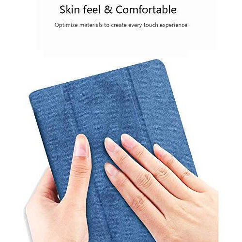 Proelite Smart Pu Flip Case Cover For Apple Ipad 9.7" 2017 2018 5Th Gen/6Th Gen Air 1 Air 2 (A1893/A1954) (Dark Blue) With Pencil Holder