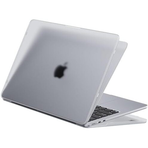 Hasthip 13.6 Inch Laptop Soft Shell Case Cover For New Macbook Air M4 A3240 M3 A3113 M2 A2681 Mac Book 13 Inch Flexible Cover For Apple 2025 2024 2022 Release, Matte, Anti-Fingerprint, Anti-Slip Pads