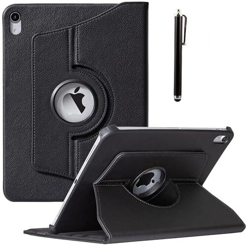 Proelite Cover For Apple Ipad (A16) 11Th/10Th Gen (2025/2022) Case Cover, 360 Rotatable Smart Flip Case Cover For Apple Ipad 11Th/10Th Generation 2025/2022 With Stylus Pen, Black