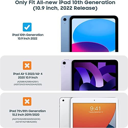 Proelite Cover For Apple Ipad (A16) 11Th/10Th Gen (2025/2022) Case Cover, 360 Rotatable Smart Flip Case Cover For Apple Ipad 11Th/10Th Generation 2025/2022 With Stylus Pen, Black
