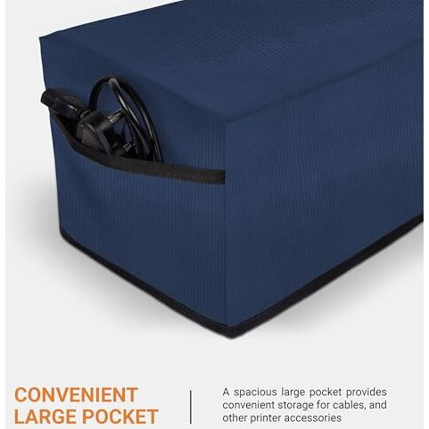 Cranique Dust Proof Printer Cover For Hp Smart Tank All-In-One 580 / 581 / 585 (Blue)