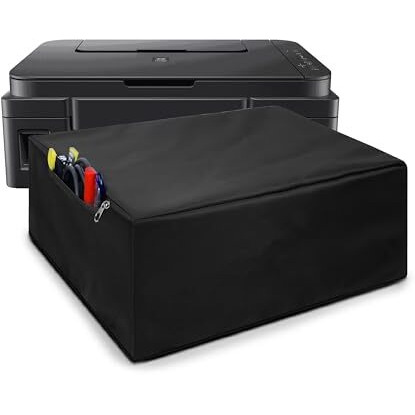 Alifiya Dust Proof Washable Printer Cover For Canon Pixma G3000 / G3020 All In One Ink Tank Printer - Black