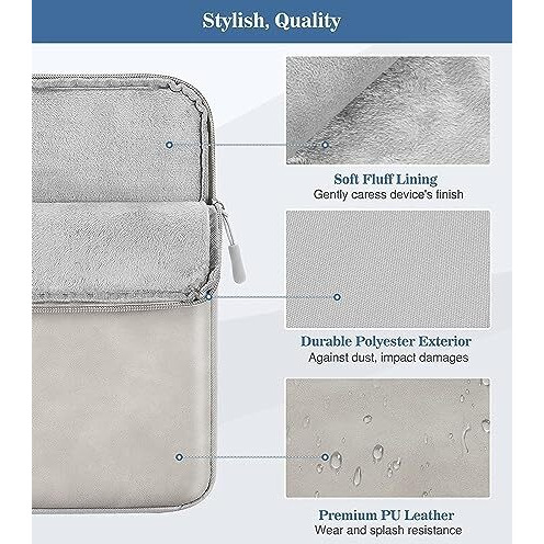 Proelite Polyester Tablet Sleeve Case Cover 12" To 13" Tablets For Samsung Galaxy Tab S7 Plus/S8 Plus/S9 Plus/S7 Fe 12.4", Apple Ipad Pro 12.9",Lenovo Tab P12, Microsoft Surface Pro 4/5/6/7/8/9, Navy