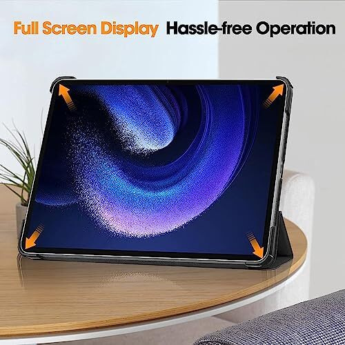 Proelite Slim Trifold Flip Case Cover For Xiaomi Mi Pad 6 11 Inch Tablet, Flowers