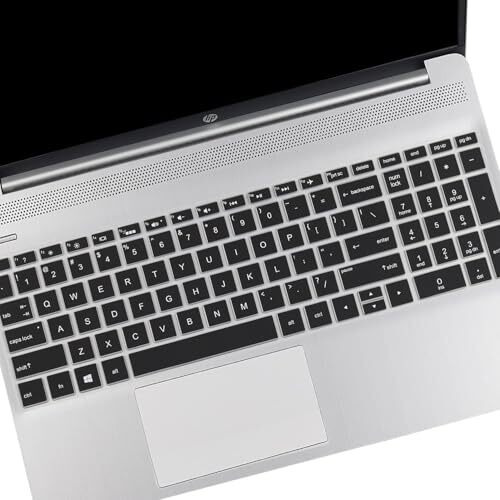 Saco Laptop Keyboard Skin Protector Silicone Cover Compatible For Hp 15S Gr Series 15S-Gr0009Au | 15S-Gr0010Au | 15S-Gr0011Au 15.6 Inch Laptop - Black