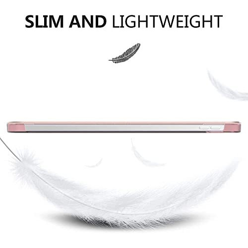 Proelite Cover For Apple Ipad (A16) 11Th/10Th Generation (2025/2022) Cover Case, Transparent Smart Case For Ipad 11Th/10Th Gen 2025/2022 (Supports Auto Sleep Wake) With Stylus Pen, Rose Gold