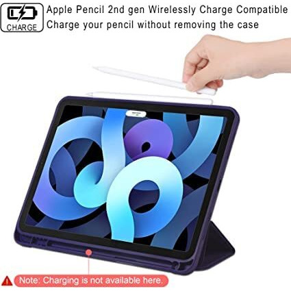 Proelite Case For Ipad Air 11 Inch M3/M2 2025/2024, Ipad Air 5Th/4Th Gen Case 10.9 Inch, Smart Flip Case Cover For Apple Ipad Air With Pencil Holder [Auto Sleep/Wake] With Stylus Pen - Dark Blue