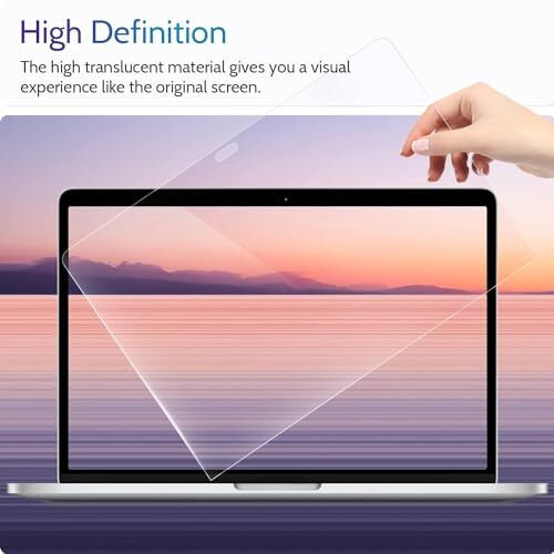 Saco Glass Glossy Screen Protector For Macbook Air 13 M1 A2337 A2179 A1932 | Macbook Pro 13 Inch 2022-2016 Model M2 A2338 A2289 A2251 A2159 A1706 A1708
