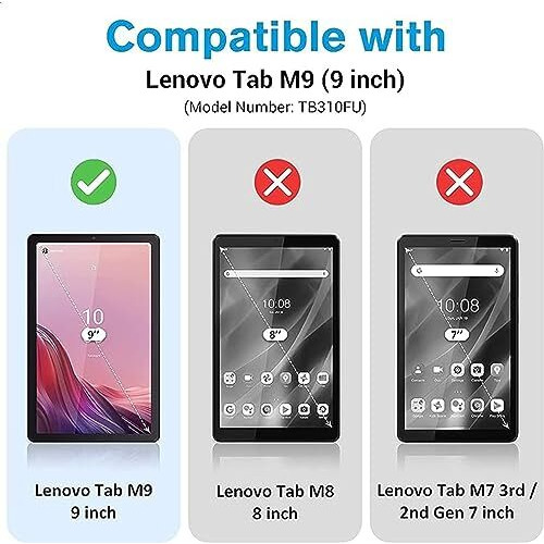 Spcore Tempered Glass Screen Protector Compatible With Lenovo Tab M9 (9 Inch) Tb310Fu(Transparent) (Pack Of 1)