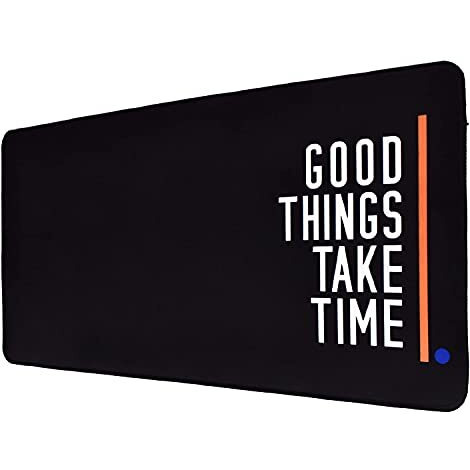 Seagull Flight Of Fashion Large Extended Xxxl Gaming Mouse Pad With Non-Slip Rubber Base, Stitched Edge Mouse Mat For Laptop, Computer - 80 X 30 X 0.3 Cm - Good Things Take Time
