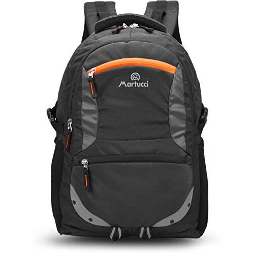 Martucci Pro 35L Spacious Lightweight Casual Waterproof 17 Inch Laptop Backpack For Men & Women/Office Bag/School Bag/College Bag/Business Bag/Travel Backpack With Reflective Strip (Black)