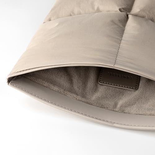 Comfyable Puffy Laptop Sleeve 13 Inch 14 Inch, Quilted Puffer Carrying Case, Pillow Case Compatible For Macbook Air M4 2025 M3 M2 M1, Macbook Pro 13 Inch 14 Inch M4 M3 M2 M1, Modern Taupe
