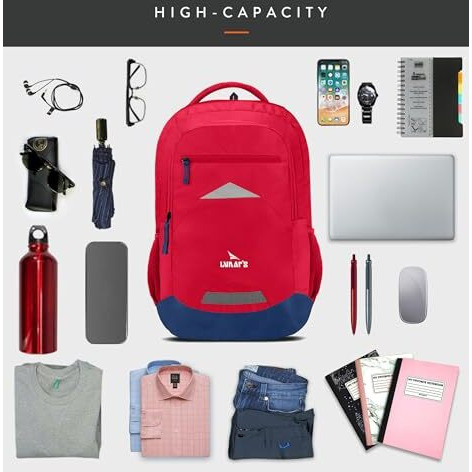 Lunar's Bingo - 48 L Laptop Bag | School Bag For Boys | Laptop Bag 15.6 Inch | Water Resistant Laptop Backpack | College Bag | Office Backpack For Men | Travel Backpack With 1 Year Warranty
