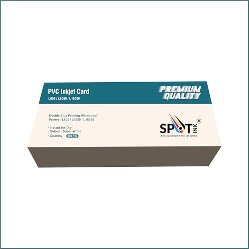 Spotink Pure White Plain Pvc Id Card Compatible For Epson Inkjet Printers Pack Of 230 Cards