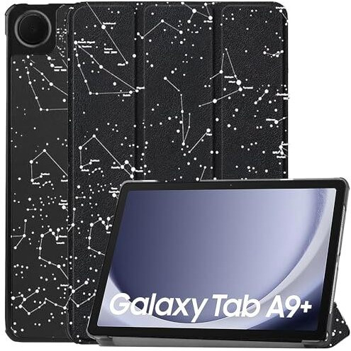 Proelite Cover For Galaxy Tab A9 Plus 11 Inch Case Cover, Smart Trifold Flip Case Cover For Samsung Galaxy Tab A9+ 11 Inch, Constellation