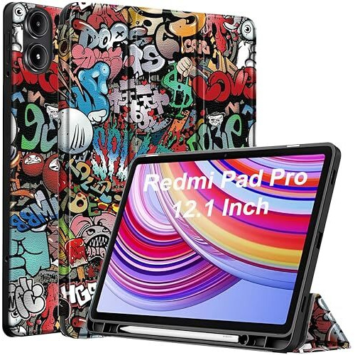 Proelite Cover For Redmi Pad Pro 12.1 Inch Cover, Soft Flexible Flip Case Cover For Redmi Pad Pro 12.1 Inch, Support Auto Sleep Wake, [Recoil Series] - Hippy