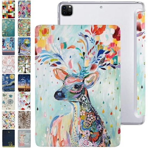 Durasafe Cases For Ipad Pro 12.9 Inch 6 5 4 Generation Case A2436 Mhnf3Hn/A Mhng3Hn/A Mnxr3Hn/A Mnxt3Hn/A A2378 Mhnf3Hn/A Mhng3Hn/A A2229 My2H2Hn/A My2J2Hn/A A2461 Mhnh3Hn/A Mhnj3Hn/A - Deer Print