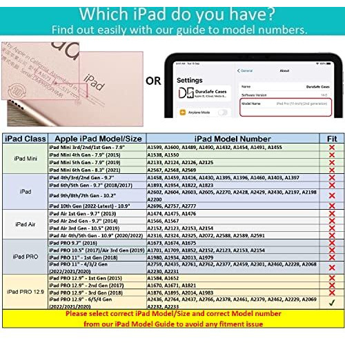 Durasafe Cases For Ipad Pro 12.9 Inch 6 5 4 Generation Case A2436 Mhnf3Hn/A Mhng3Hn/A Mnxr3Hn/A Mnxt3Hn/A A2378 Mhnf3Hn/A Mhng3Hn/A A2229 My2H2Hn/A My2J2Hn/A A2461 Mhnh3Hn/A Mhnj3Hn/A - Deer Print