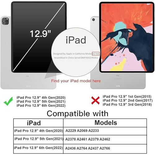 Durasafe Cases For Ipad Pro 12.9 Inch 6 5 4 Generation Case A2436 Mhnf3Hn/A Mhng3Hn/A Mnxr3Hn/A Mnxt3Hn/A A2378 Mhnf3Hn/A Mhng3Hn/A A2229 My2H2Hn/A My2J2Hn/A A2461 Mhnh3Hn/A Mhnj3Hn/A - Deer Print
