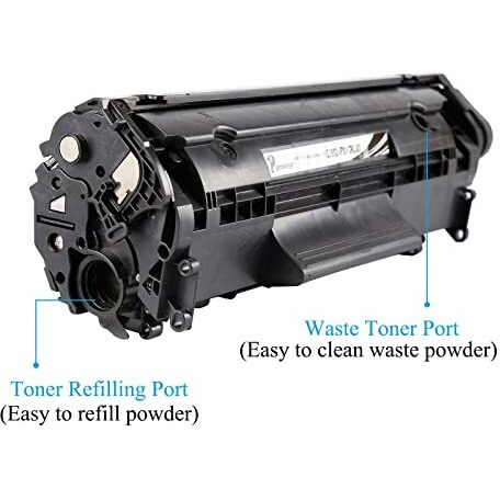 Proffisy 12A Toner Cartridge Easy Refill With 2Pcs 12A Toner Powder -100G Per Bottle, Q2612A Cartridge Compatible With Hp Lj M1005 Mfp,1020,1010/1012/1018/1022/1022Nw/3020/3050