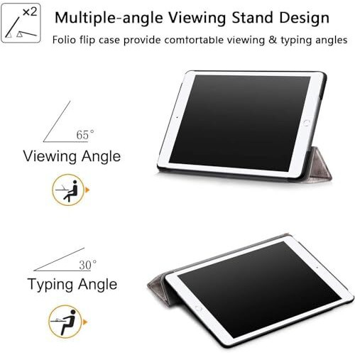 Proelite Cover For Apple Ipad 10.2 Inch Case Cover, Smart Flip Case Cover For Apple Ipad 10.2" 9Th Gen (2021) / 8Th Gen / 7Th Gen With Stylus Pen, Eiffel, Multicolor