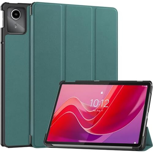 Proelite Cover For Lenovo Tab M11 11 Inch Case Cover, Trifold Flip Case Cover For Lenovo Tab M11 11 Inch With Auto Sleep Wake Function, Dark Green
