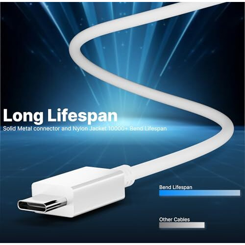 Basesailor 45W Usb Type C To C,1M Fast Charging Usb C Cable High Speed Data Transfer Compatible With Samsung Galaxy M35/M15/F15/A15/A14/M14/F14/M34/F34/A34/A54/S21 Fe/S22/S23/S24/S25 Plus Ultra,Tablet