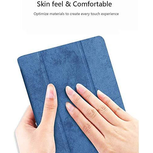 Proelite Smart Pu Flip Case Cover For Apple Ipad 10.2" 9Th Gen (2021) / 8Th Gen / 7Th Gen With Pencil Holder, Dark Blue